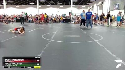 56 lbs Round 7 (8 Team) - Javon Haliburton, Warhawks vs Rocco Hollister, PA Alliance Red