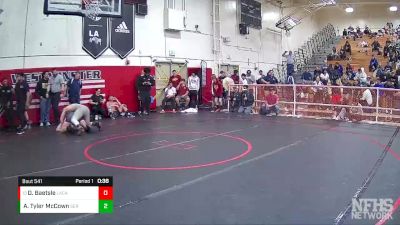 182 lbs Cons. Round 4 - Dylan Baetsle, La Canada vs Arthur Tyler McCown, Servite