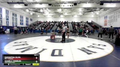 105 lbs Cons. Round 5 - Daniela Angeles, Long Beach Poly vs Samantha Oliva, Bell Gardens