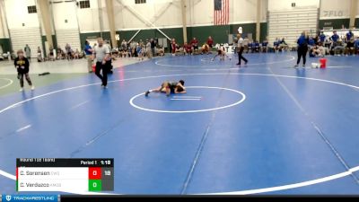 65 lbs Round 1 (8 Team) - Colton Sorensen, Columbus Wrestling Organization vs Cristian Verduzco, Kearney Matcats - Blue