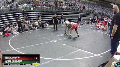 185 lbs Finals (8 Team) - Jaycee Jo Crumet, Kansas Aqua Lizard vs Kamiya Hobson, Nebraska Red