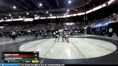 98 lbs Champ. Round 1 - Roman Valero, Minico vs Cooper Sandoval, McQueen Nevada