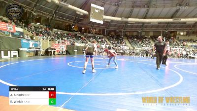 80 lbs Consi Of 16 #2 - Ali Albadri, Greater Heights Wrestling vs Ronan Winkle, R.A.W.