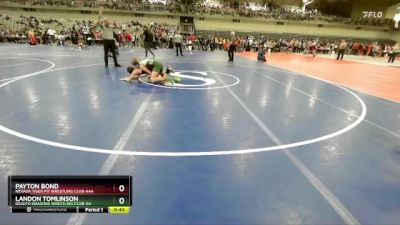 105 lbs Cons. Round 2 - Landon Tomlinson, Desoto Dragons Wrestling Club-AA  vs Payton Bond, Nevada Tiger Pit Wrestling Club-AAA