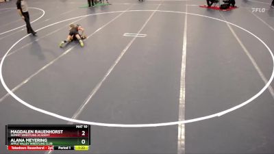 Round 1 - Alana Meyering, Apple Valley Wrestling Club vs Magdalen Rauenhorst, Summit Wrestling Academy