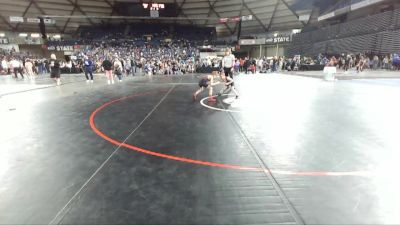 63 lbs 5th Place Match - Nathan Kibe, Port Angeles Wrestling Club vs Knox Peasley, Okanogan Underground Wrestling Club