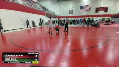 144 lbs Quarterfinal - Peter Tang, San Antonio Johnson vs Zachary Gonzalez, South Grand Prairie