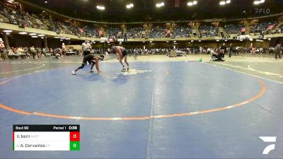 126 lbs Champ. Round 1 - Adrian Cervantes, Evergreen Park vs Vince Bern, Naperville Central