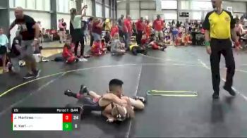 65 lbs Round 5 (6 Team) - Jeremiah Martinez, Pomona Elite vs Kasen Karl, The Funky Singlets Yellow