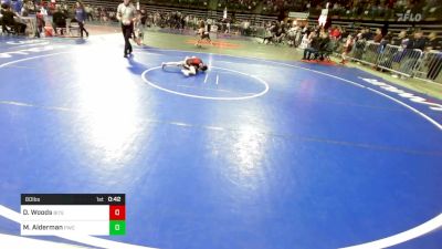 60 lbs Round Of 32 - Dominick Woods, Bitetto Trained Wrestling vs Miles Alderman, Pwc