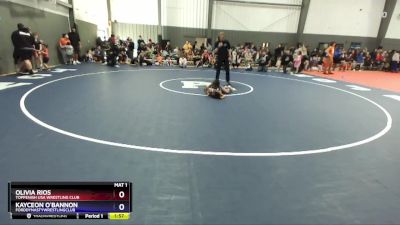 53 lbs Semifinal - Olivia Rios, Toppenish USA Wrestling Club vs Kayceon O`Bannon, FordDynastyWrestlingClub