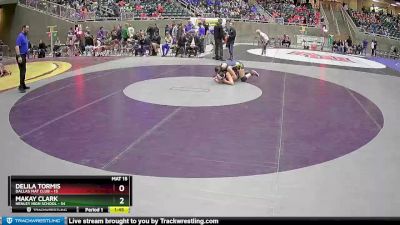 122 lbs Quarterfinal - Makay Clark, Henley High School vs Delila Tormis, Dallas Mat Club