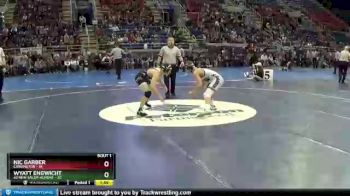 120 lbs Round 1 - Wyatt Engwicht, #2 New Salem-Almont vs Nic Garber, Carrington