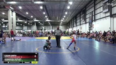 75 lbs Placement (4 Team) - Morrison Motley, LEXINGTON WRESTLING CLUB vs Logan Smith, RAMPAGE WRESTLING CLUB