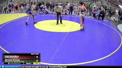 102 lbs Cons. Round 4 - Bryson Boyles, Pleasant Hill Wrestling Club vs Ivan Brambila, HotShots Wrestling