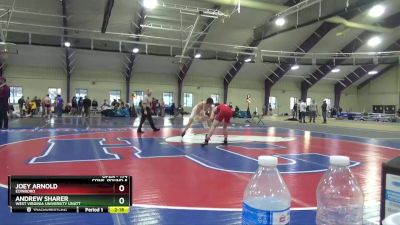 174 lbs Cons. Round 5 - Joey Arnold, Edinboro vs Andrew Sharer, West Virginia University Unatt