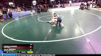 144 lbs Cons. Round 5 - Joshua Hanson, White River vs Kalai Simeona, Rogers (Puyallup)