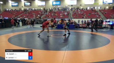 97 kg Rnd Of 16 - Blaize Cabell, Valley RTC vs Ross Larson, Viking Wrestling Club