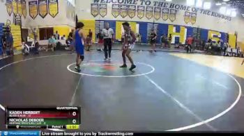 126 lbs Quarters & Wb (16 Team) - Kaden Herbert, Black & Blue vs Nicholas Deboer, Heritage Wrestling Club
