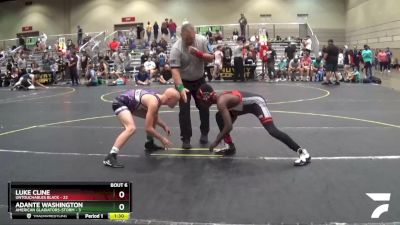 115 lbs Round 2 (6 Team) - Adante Washington, American Gladiators-Storm vs Luke Cline, Untouchables Black