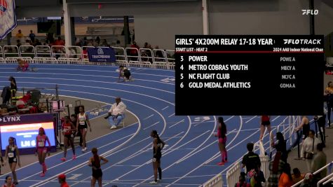 Youth Girls' 4x200m Relay, Finals 2 - Age 17-18