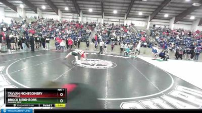 120 lbs Champ. Round 2 - Tayvan Montgomery, Springville vs Brock Neighbors, Canyon View