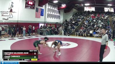 120 lbs Semifinal - Matthew Salvador-Agabin, Cheyenne vs Chase Carrasco, Lakeside