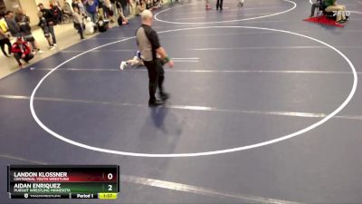 63 lbs Quarterfinal - Landon Klossner, Centennial Youth Wrestling vs Aidan Enriquez, Pursuit Wrestling Minnesota