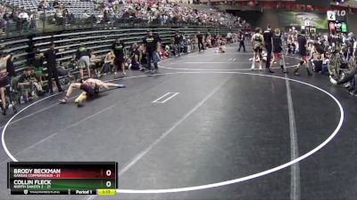 132 lbs Semis & 1st Wrestleback (8 Team) - Brody Beckman, Kansas Copperheads vs Collin Fleck, North Dakota 2