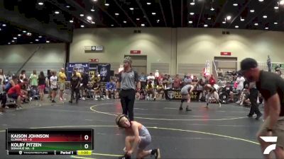 52 lbs Quarterfinals (8 Team) - Kolby Pitzen, Donahue WA vs Kaison Johnson, Illinois KIA