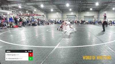 89 lbs Round Of 32 - Isaiah Rodriguez, Fort Lupton WC vs Dylan Nieuwenhuis, Michigan Grappler RTC