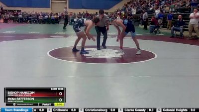 1 - 120 lbs Champ. Round 1 - Ryan Patterson, Parry McCluer vs Bishop Hanscom, Middlesex High School