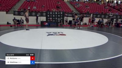 92 kg 7th Place - Evan McGuire, Pinnacle Wrestling Club vs Max Matthias, Askren Wrestling Academy