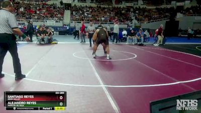 D3-285 lbs Cons. Round 3 - Santiago Reyes, Deer Valley vs Alejandro Reyes, Marcos De Niza