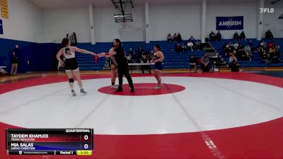 155 lbs Quarterfinal - Taydem Khamjoi, Texas Wesleyan vs Mia Salas, Jarvis Christian