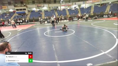 74 lbs Consolation - Noah Yakich, Black Fox Wr Acd vs Jake Swanson, Nebraska Elite WC