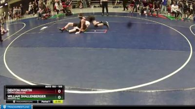 105 lbs Cons. Round 3 - William Shallenberger, Wasatch WC vs Denton Martin, Uintah Wrestling