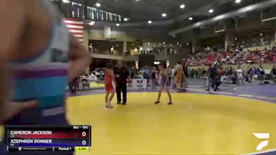 100 lbs Semifinal - Cameron Jackson, CA vs Xzephren Donner, KS