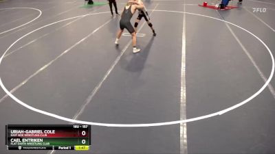 157 lbs Cons. Round 2 - Cael Entriken, Flat Earth Wrestling Club vs Uriah-Gabriel Cole, East Side Wrestling Club