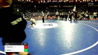 112 lbs Semifinal - Jayce Cappello, Toms River Wrestling Club vs Sean Elliott, Shore Thing WC