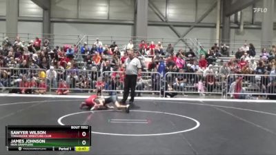 61 lbs Cons. Round 1 - Sawyer Wilson, Tonganoxie Wrestling Club vs James Johnson, Iron Grapplers