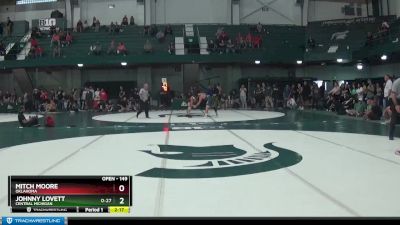 149 lbs Semifinal - Mitch Moore, Oklahoma vs Johnny Lovett, Central Michigan