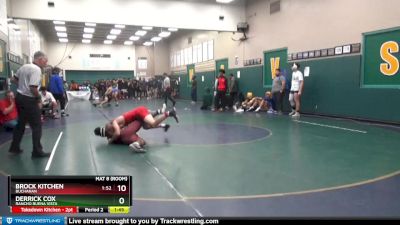 220 lbs Champ. Round 3 - Trey Blazevich, La Costa Canyon vs Brian Ware, San Marcos