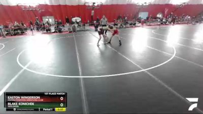 108 True 2nd 1st Place Match - Blake Konichek, Wisconsin vs Easton Wingerson, Milton Monsters Wrestling Club