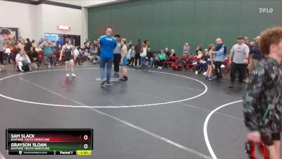 100 lbs 1st Place Match - Grayson Sloan, Eastside Youth Wrestling vs Sam Slack, Eastside Youth Wrestling