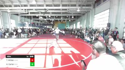 46 lbs Final - Tanner Wilder, Hemet YW vs Kane Carter, Steel City WC