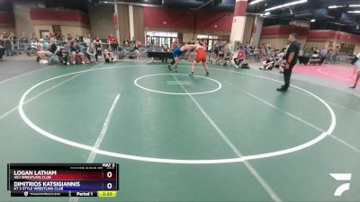 220 lbs Semifinal - Logan Latham, Vici Wrestling Club vs Dimitrios Katsigiannis, KT 3 Style Wrestling Club