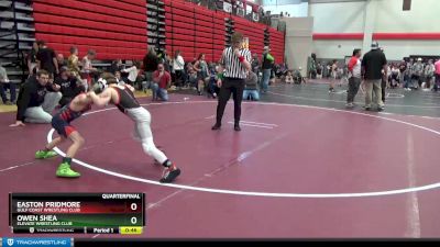 65 lbs Quarterfinal - Easton Pridmore, Gulf Coast Wrestling Club vs Owen Shea, Elevate Wrestling Club