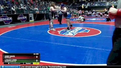 2A-285 lbs Semifinal - Jase Davis, Rockmart vs Logan Long, Fannin County HS