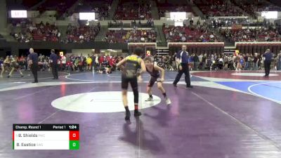 106 lbs Champ. Round 1 - Bentley Shields, Poplar Wrestling Club vs Brody Eustice, Sidney Wrestling Club